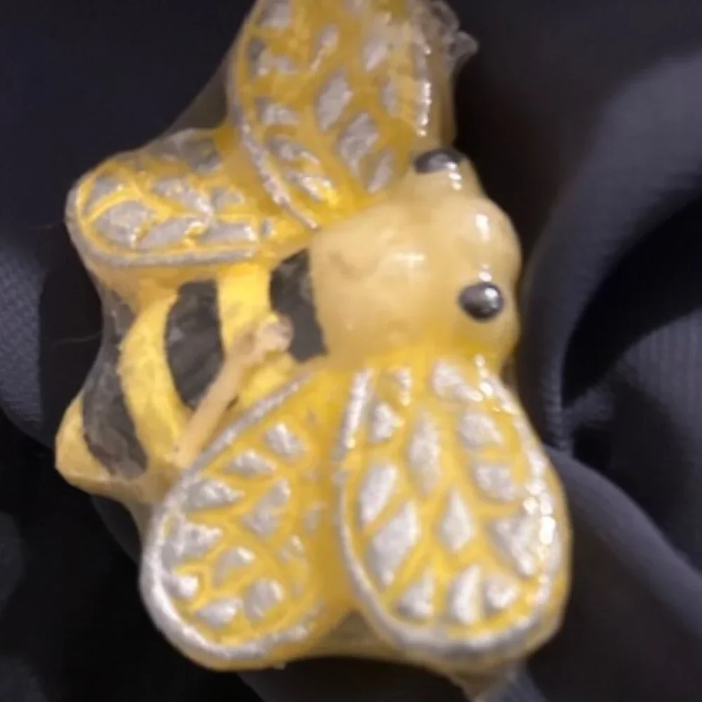 NEW  set lot bumble bee candle decoration decor yellow - Picture 2 of 2